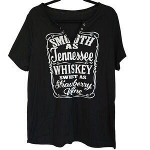 😀 Smooth As Tennessee Whiskey‎ Sweet Strawberry Wine Graphic T Shirt